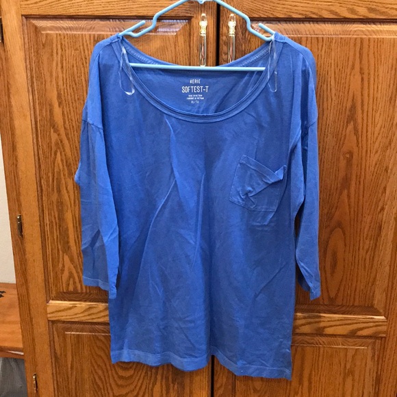 aerie Tops - Aerie Wide Neck Softest Tee aerie Tops - Aerie Wide Neck Softest Tee